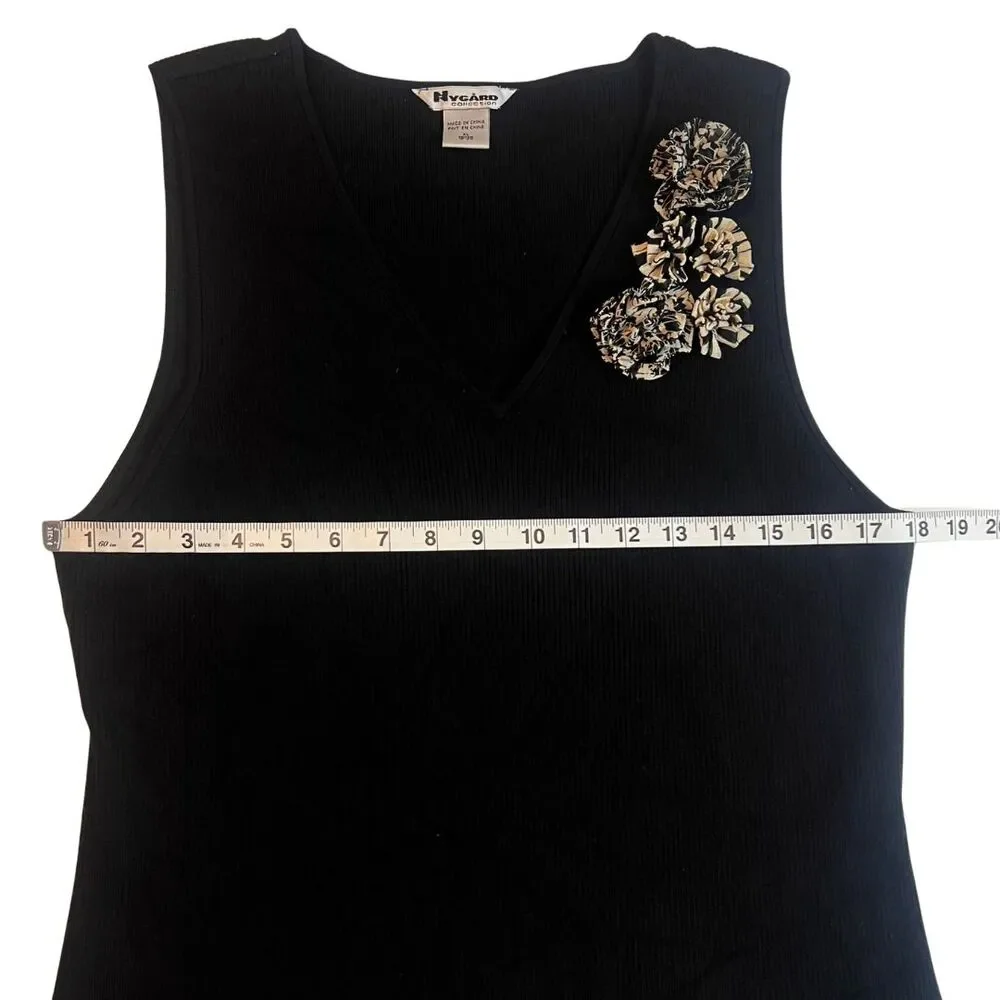 Nygard Collection Blouse Women XL Sleeveless Classic Preppy Academia Shell - Picture 4 of 16